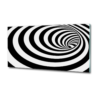 Glass art print Striped spiral