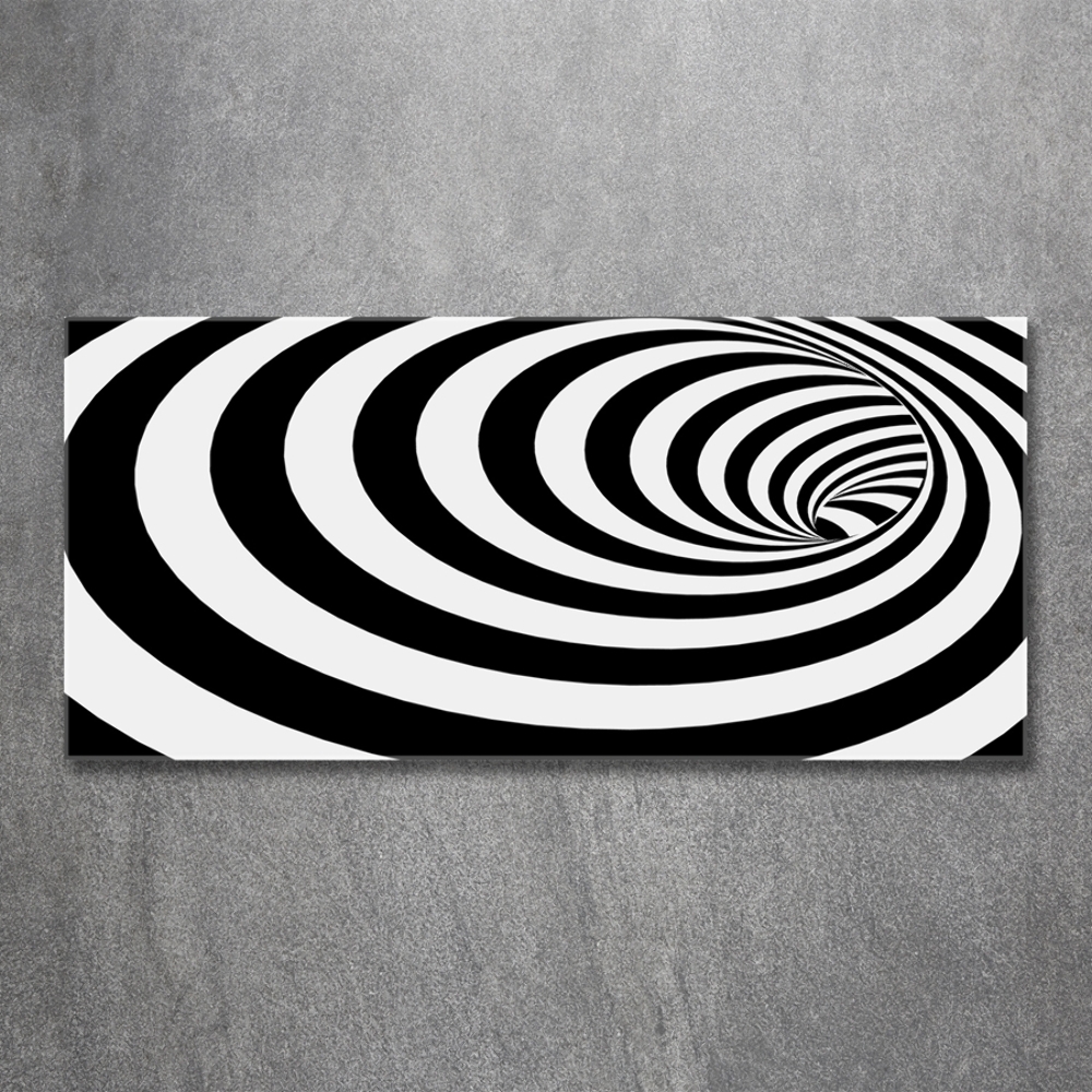 Glass art print Striped spiral