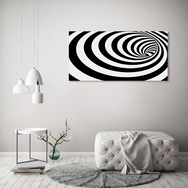 Glass art print Striped spiral