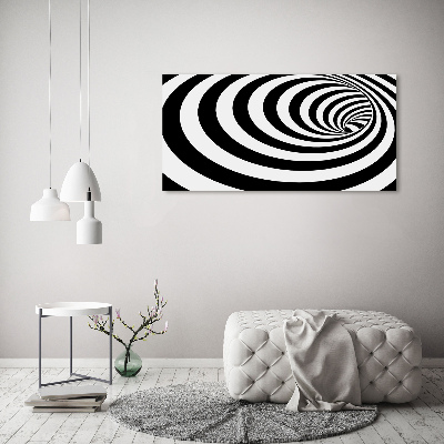 Glass art print Striped spiral