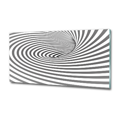 Wall art on glass Striped spiral