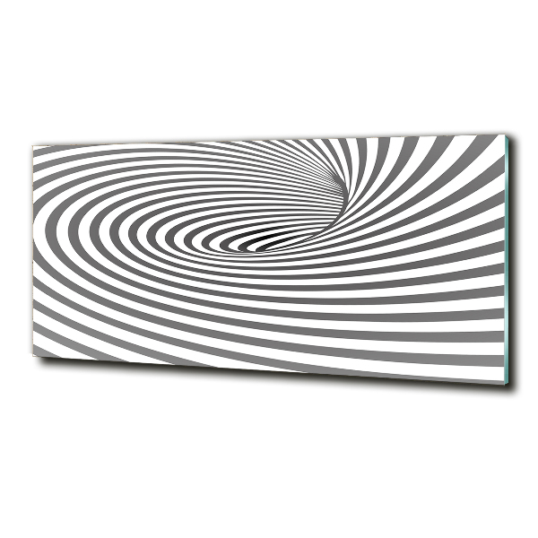 Wall art on glass Striped spiral