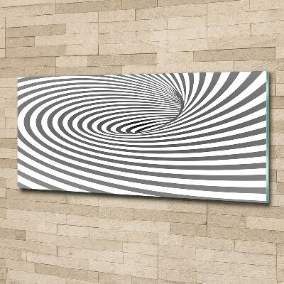 Wall art on glass Striped spiral