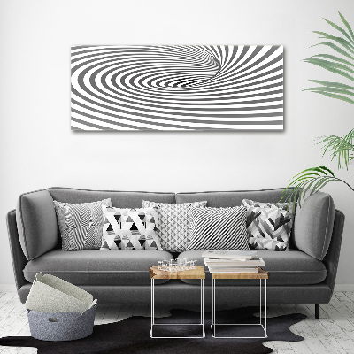 Wall art on glass Striped spiral