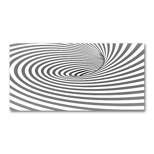 Wall art on glass Striped spiral