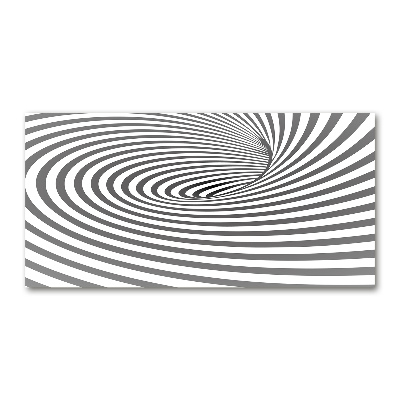 Wall art on glass Striped spiral