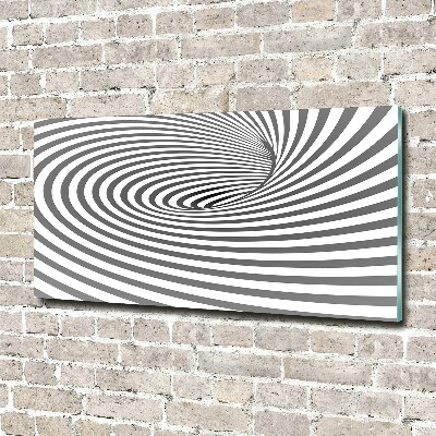 Wall art on glass Striped spiral