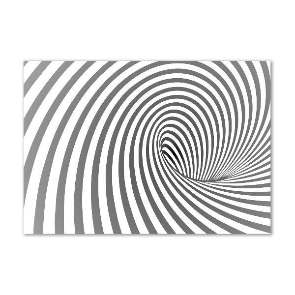 Wall art on glass Striped spiral