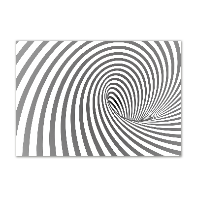 Wall art on glass Striped spiral