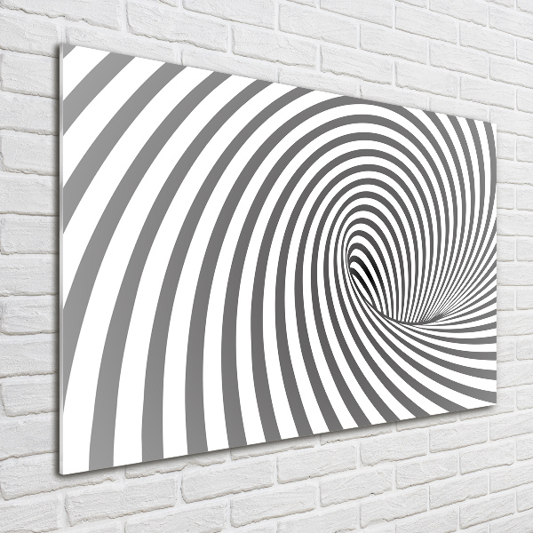 Wall art on glass Striped spiral