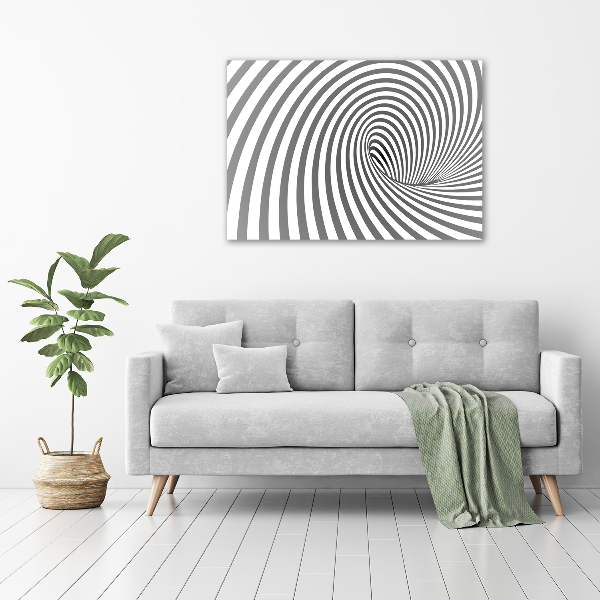 Wall art on glass Striped spiral