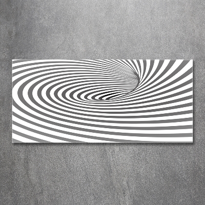 Wall art on glass Striped spiral