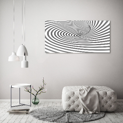 Wall art on glass Striped spiral