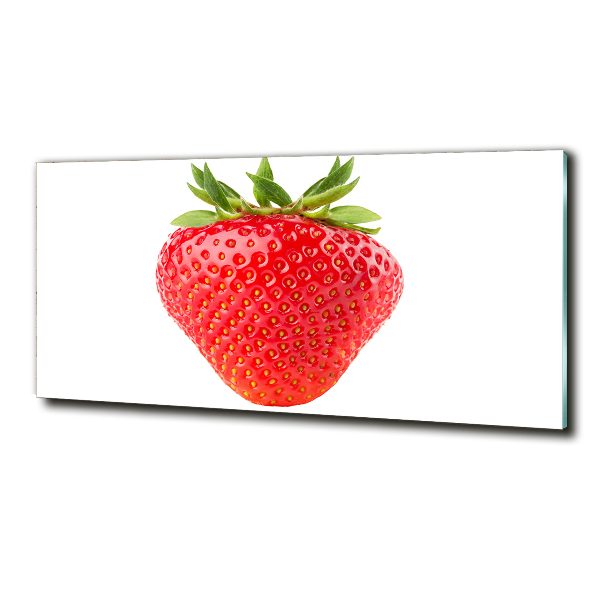 Glass picture wall art Strawberry