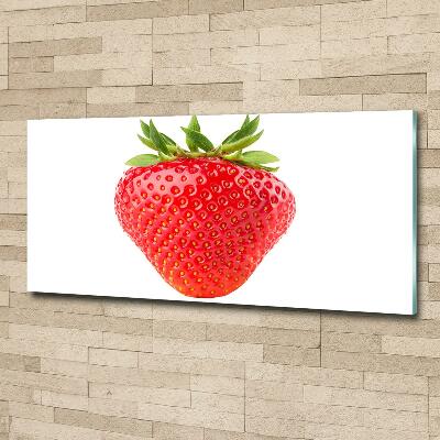 Glass picture wall art Strawberry