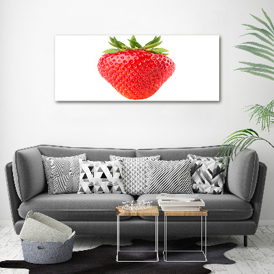 Glass picture wall art Strawberry