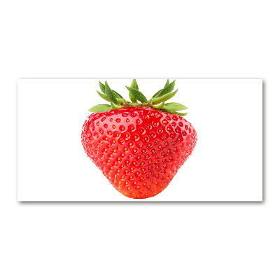 Glass picture wall art Strawberry