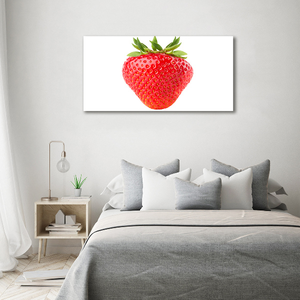 Glass picture wall art Strawberry