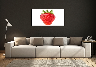 Glass picture wall art Strawberry