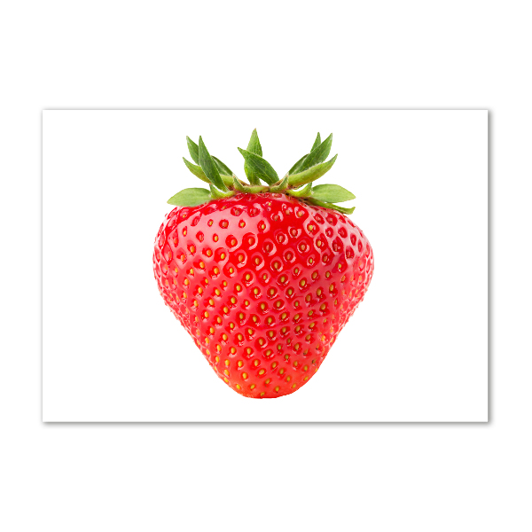 Glass picture wall art Strawberry