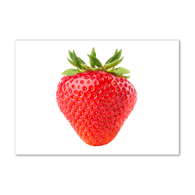 Glass picture wall art Strawberry