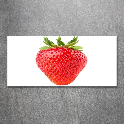 Glass picture wall art Strawberry