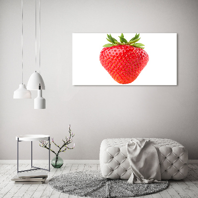 Glass picture wall art Strawberry