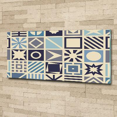 Wall art on glass Geometric background