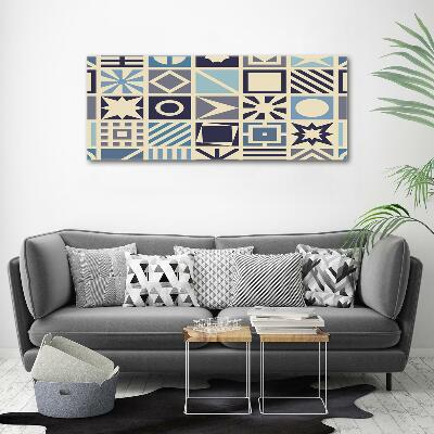 Wall art on glass Geometric background