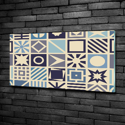 Wall art on glass Geometric background