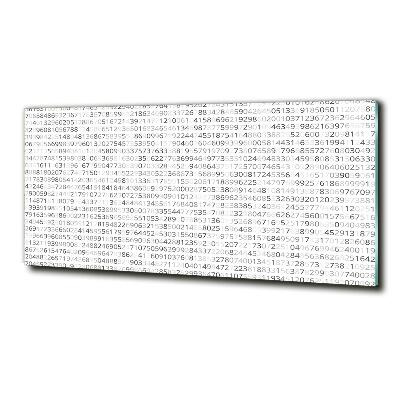 Glass art print Binary code