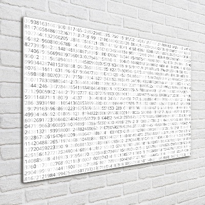 Glass art print Binary code