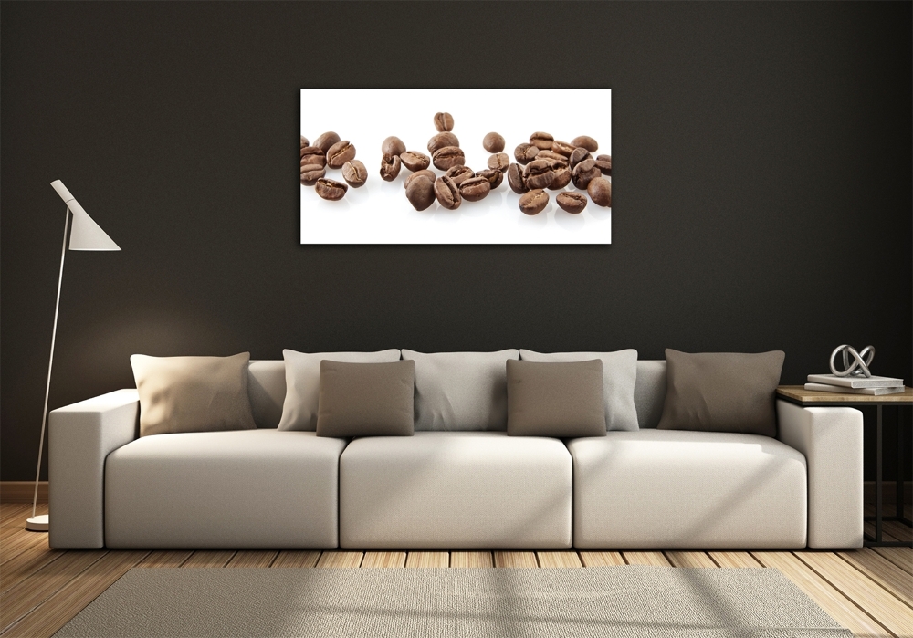 Glass picture wall art Coffee beans