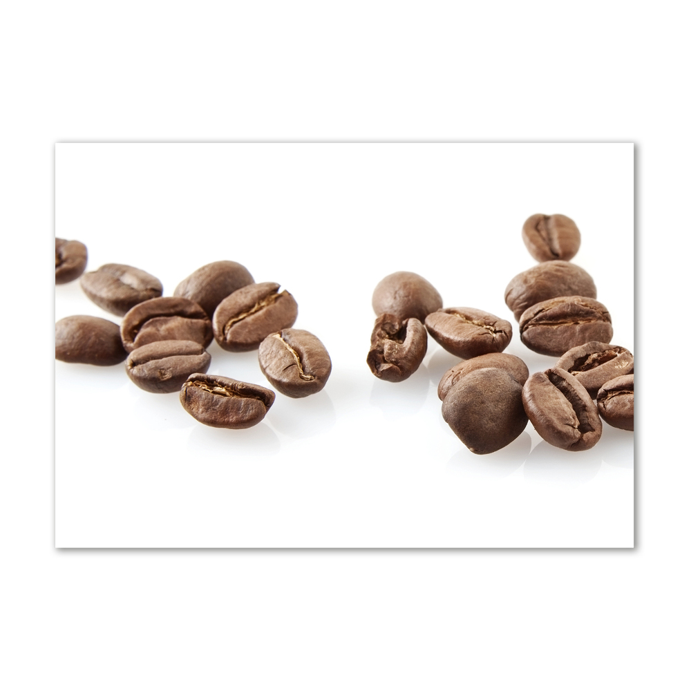 Glass picture wall art Coffee beans