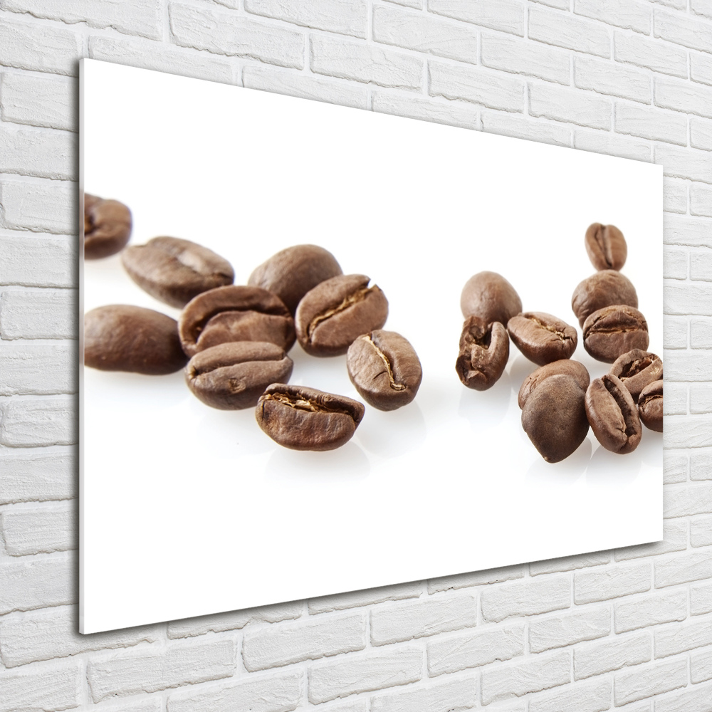 Glass picture wall art Coffee beans