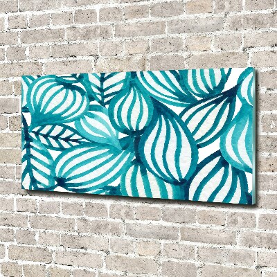 Glass wall art Floral pattern