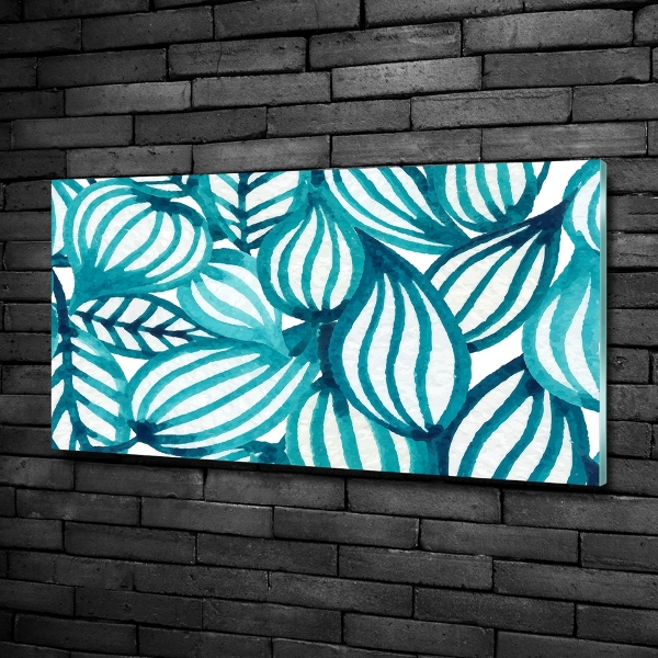 Glass wall art Floral pattern