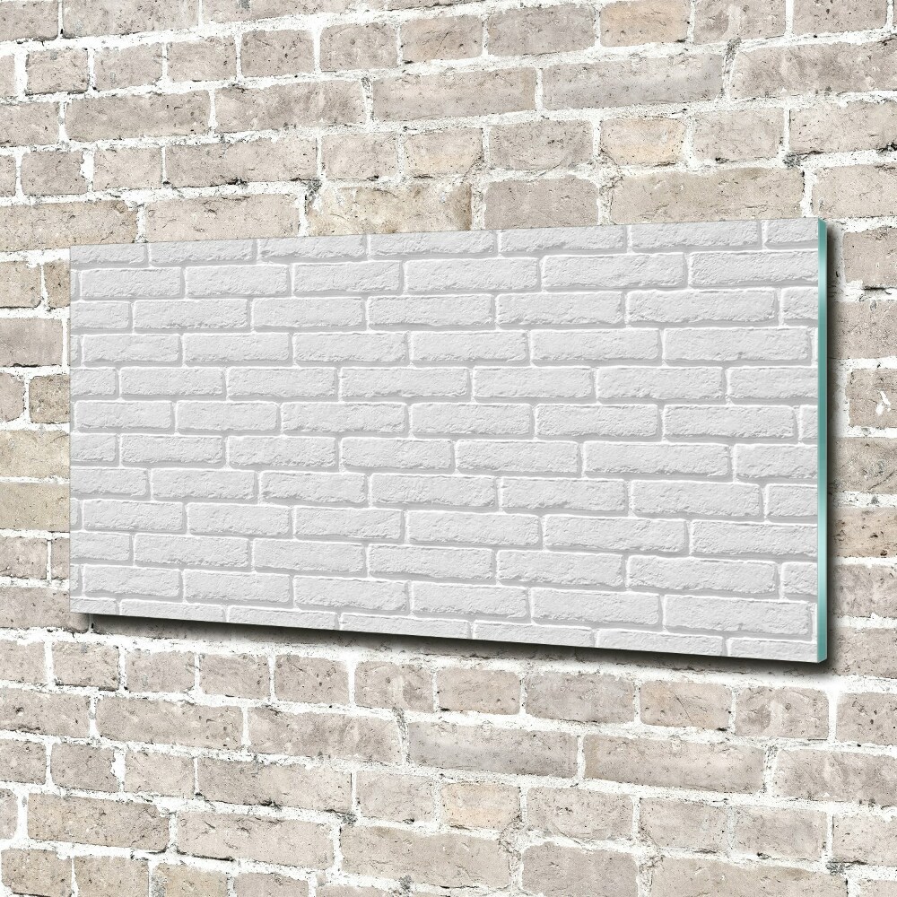 Wall art on glass Brick wall