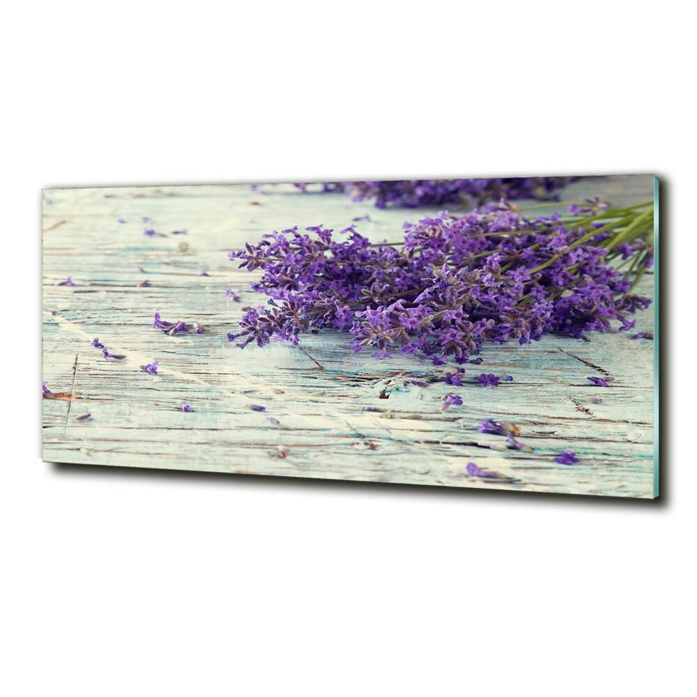 Glass art print Lavender