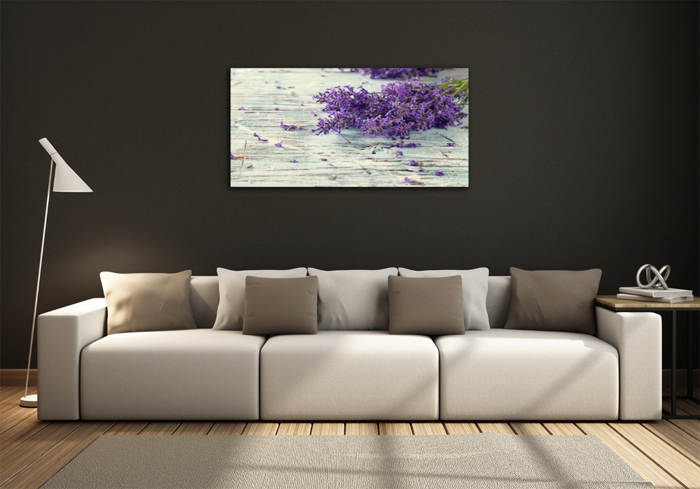 Glass art print Lavender