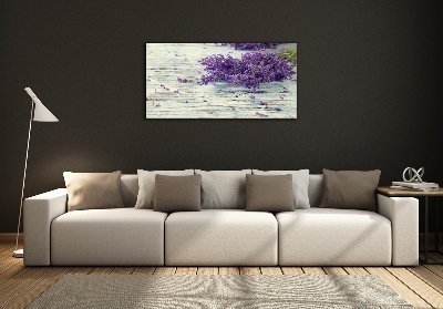 Glass art print Lavender