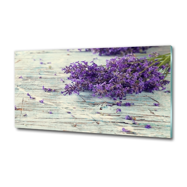 Glass art print Lavender