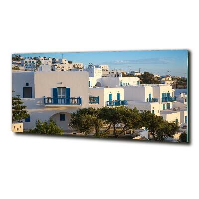 Glass art print Mykonos greece