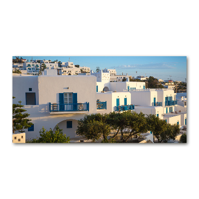 Glass art print Mykonos greece