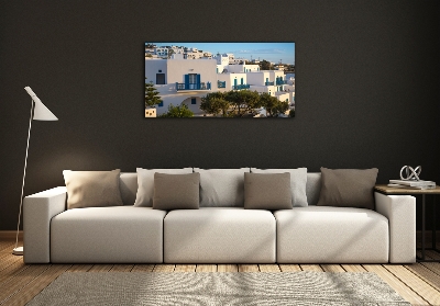 Glass art print Mykonos greece