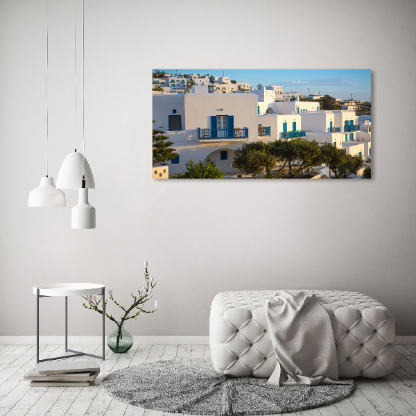 Glass art print Mykonos greece