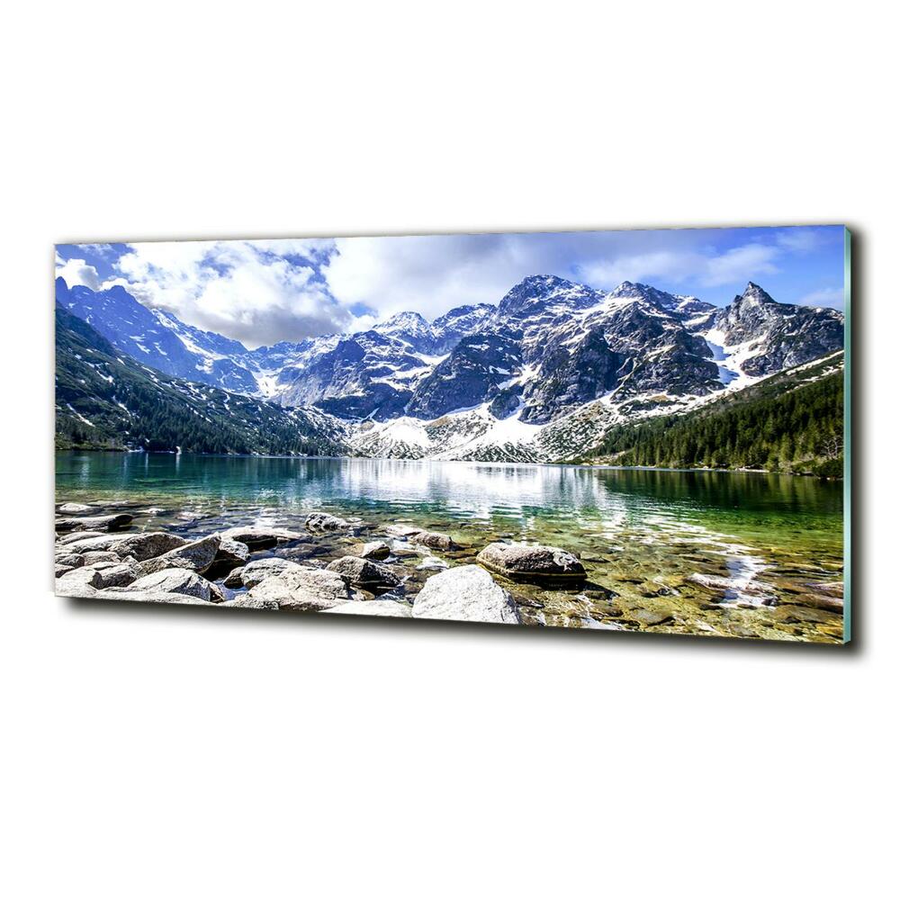 Glass wall art Morskie oko tatry