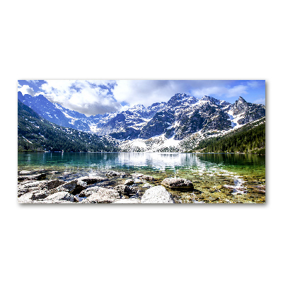 Glass wall art Morskie oko tatry