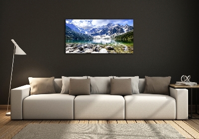 Glass wall art Morskie oko tatry