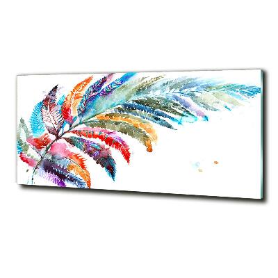 Wall art on glass Colorful pen